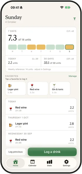 Modraly screenshot: Home