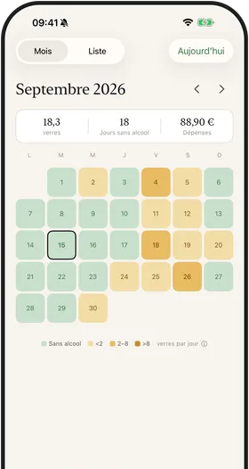 Capture d'écran de Modraly : Calendrier