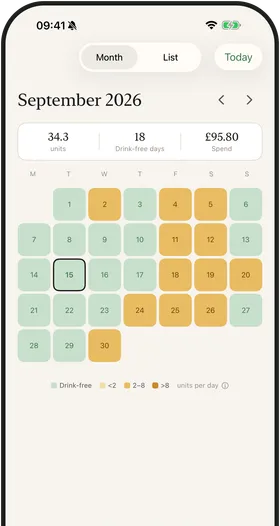 Modraly screenshot: Calendar
